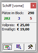 Infos zum ausgewählten Block